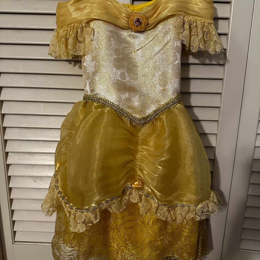Disney Parks Belle Yellow Dress Princess Costume XXS